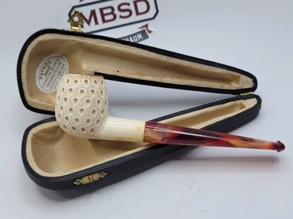 Paykoc Block Meerschaum Estate Tobacco Smoking Pipe, Fitted Case, Apple [SOLD OUT] - Image 5