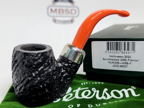 Peterson 2022 Halloween Sandblasted 306 Briar Tobacco Pipe, New In Box [SOLD OUT] - Image 3