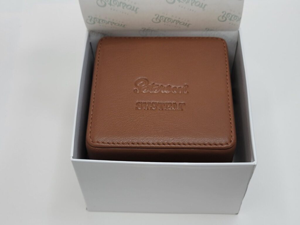 Peterson Grafton System Tobacco Pipe Travel Case, Leather Pipe Box, New