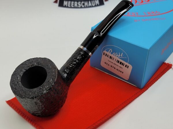 Rossi By Savinelli Lucca 8121 EX Rusticated Pot Briar Tobacco Pipe, Italy [SOLD OUT] - Image 3