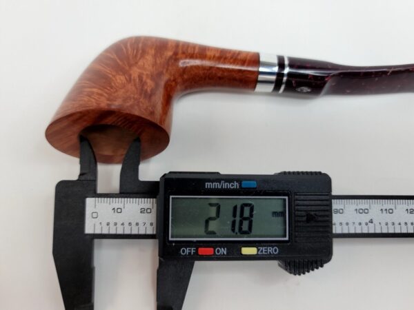 Savinelli Bacco Smooth Natural 904 KS Briar Tobacco Pipe, 6mm Filter [SOLD OUT] - Image 13