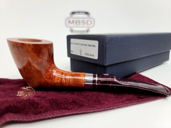 Savinelli Bacco Smooth Natural 904 KS Briar Tobacco Pipe, 6mm Filter [SOLD OUT] - Image 5