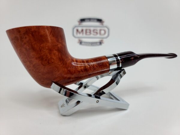 Savinelli Bacco Smooth Natural 904 KS Briar Tobacco Pipe, 6mm Filter [SOLD OUT] - Image 6