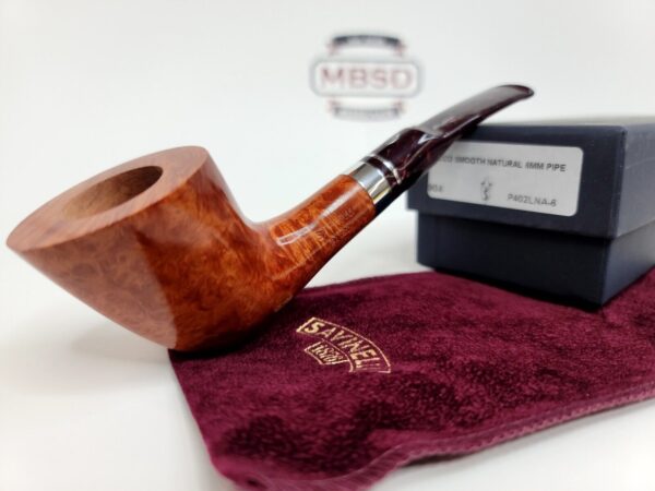 Savinelli Bacco Smooth Natural 904 KS Briar Tobacco Pipe, 6mm Filter [SOLD OUT]