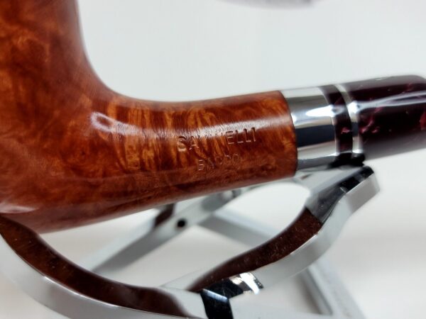 Savinelli Bacco Smooth Natural 904 KS Briar Tobacco Pipe, 6mm Filter [SOLD OUT] - Image 8