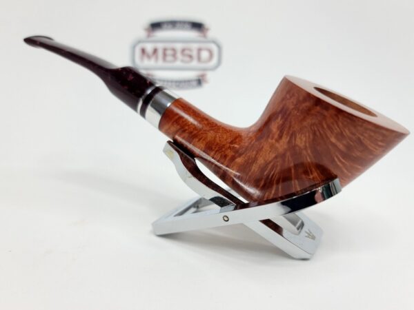 Savinelli Bacco Smooth Natural 904 KS Briar Tobacco Pipe, 6mm Filter [SOLD OUT] - Image 10