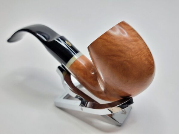 Savinelli Mattone 614 Smooth Oom Paul Briar Tobacco Pipe, w/ Pouch, 6mm [SOLD OUT] - Image 12