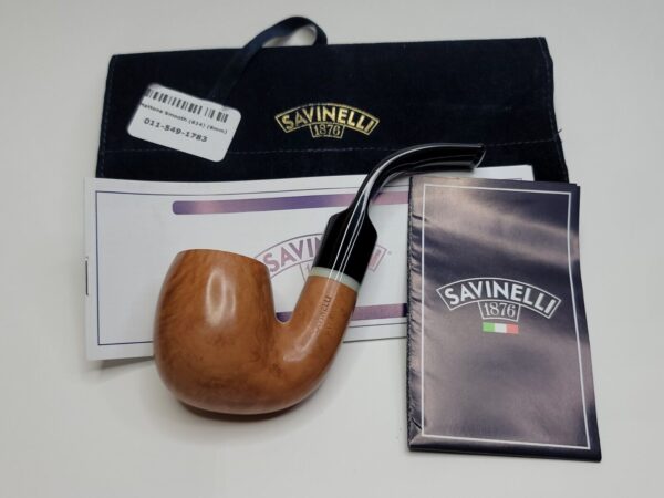 Savinelli Mattone 614 Smooth Oom Paul Briar Tobacco Pipe, w/ Pouch, 6mm [SOLD OUT] - Image 14