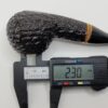 Savinelli Porto Cervo Rusticated 320 KS Author Briar Tobacco Pipe, 6mm Filter [SOLD OUT] - Image 13