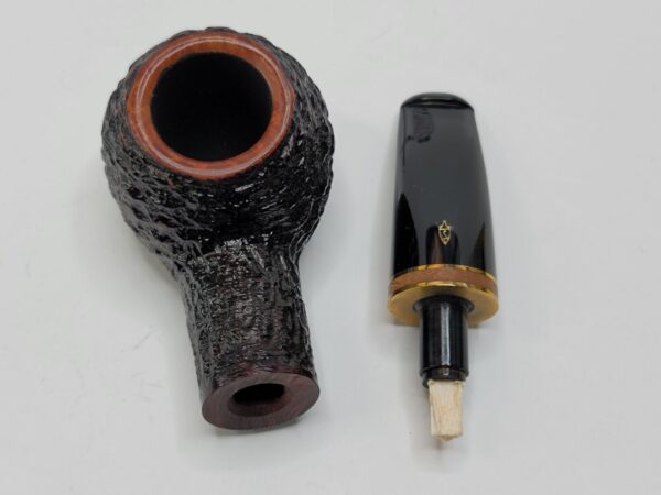 Savinelli Porto Cervo Rusticated 320 KS Author Briar Tobacco Pipe, 6mm Filter [SOLD OUT] - Image 14