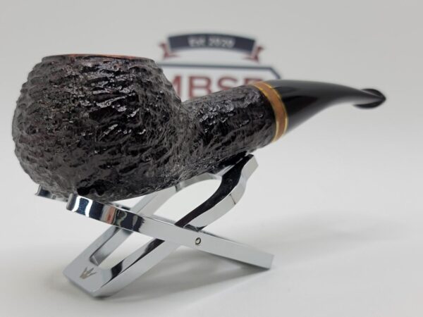 Savinelli Porto Cervo Rusticated 320 KS Author Briar Tobacco Pipe, 6mm Filter [SOLD OUT] - Image 4