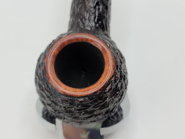 Savinelli Porto Cervo Rusticated 320 KS Author Briar Tobacco Pipe, 6mm Filter [SOLD OUT] - Image 5