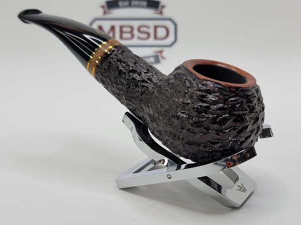Savinelli Porto Cervo Rusticated 320 KS Author Briar Tobacco Pipe, 6mm Filter [SOLD OUT] - Image 6