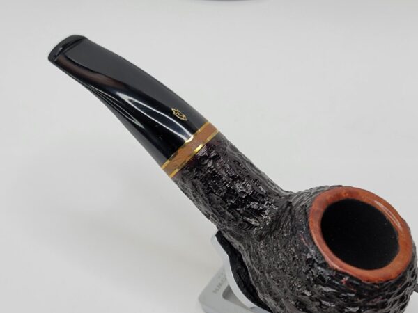 Savinelli Porto Cervo Rusticated 320 KS Author Briar Tobacco Pipe, 6mm Filter [SOLD OUT] - Image 7