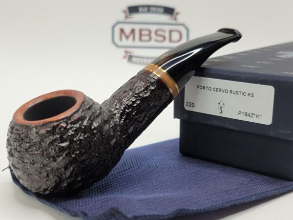 Savinelli Porto Cervo Rusticated 320 KS Author Briar Tobacco Pipe, 6mm Filter [SOLD OUT]