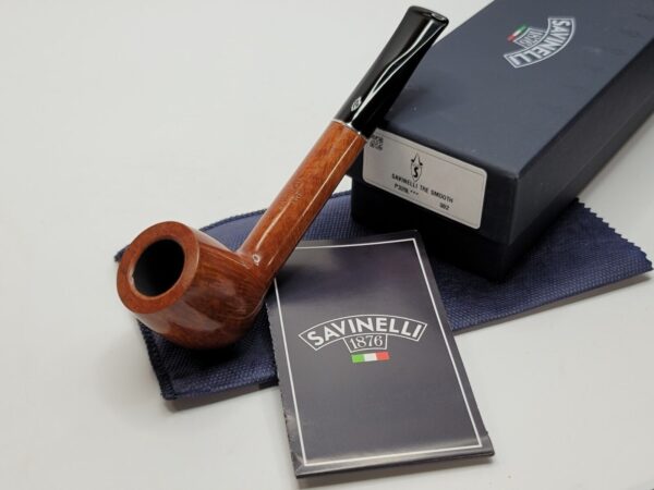 Savinelli Tre 802 Smooth Canadian Briar Tobacco Smoking Pipe, Italy [SOLD OUT] - Image 3
