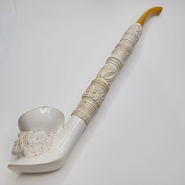 Vintage Unsmoked Churchwarden Block Meerschaum Tobacco Smoking Pipe, Sailer [SOLD OUT] - Image 4