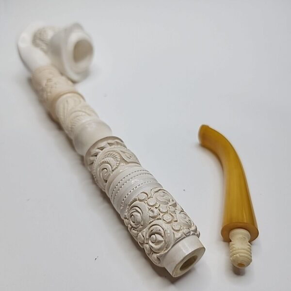 Vintage Unsmoked Churchwarden Block Meerschaum Tobacco Smoking Pipe, Sailer [SOLD OUT] - Image 7