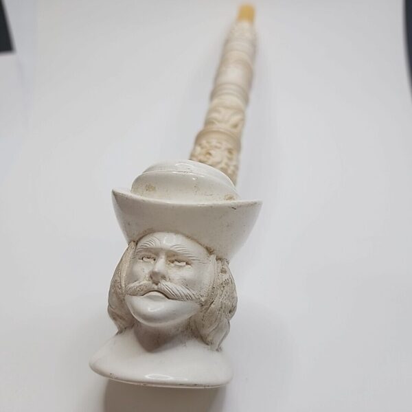 Vintage Unsmoked Churchwarden Block Meerschaum Tobacco Smoking Pipe, Sailer [SOLD OUT]