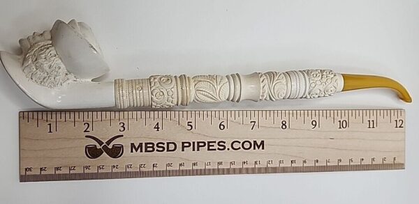 Vintage Unsmoked Churchwarden Block Meerschaum Tobacco Smoking Pipe, Sailer [SOLD OUT] - Image 8