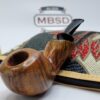 Bennie Joe Pipe Smooth Apple Plateau Artisan Briar Tobacco Pipe, Ebonite [SOLD OUT]