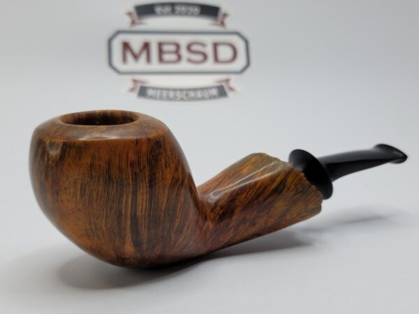Bennie Joe Pipe Smooth Apple Plateau Artisan Briar Tobacco Pipe, Ebonite [SOLD OUT] - Image 14