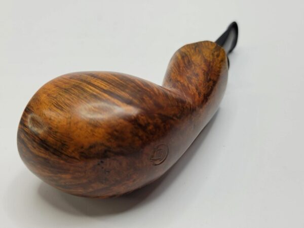 Bennie Joe Pipe Smooth Apple Plateau Artisan Briar Tobacco Pipe, Ebonite [SOLD OUT] - Image 15