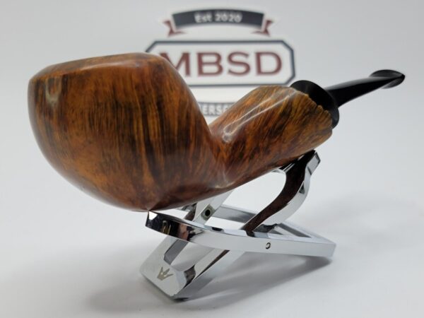 Bennie Joe Pipe Smooth Apple Plateau Artisan Briar Tobacco Pipe, Ebonite [SOLD OUT] - Image 4