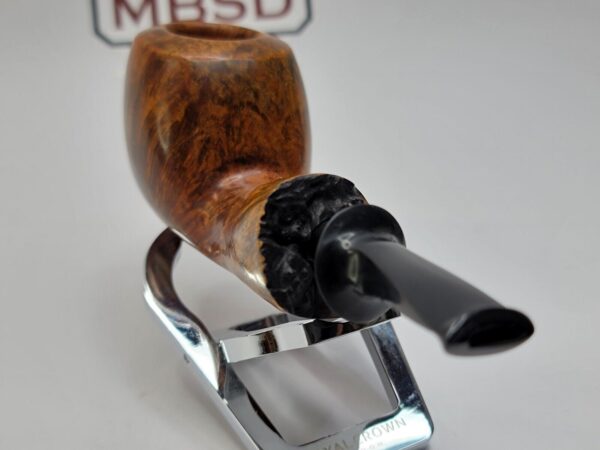 Bennie Joe Pipe Smooth Apple Plateau Artisan Briar Tobacco Pipe, Ebonite [SOLD OUT] - Image 7