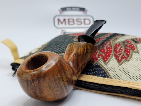 Bennie Joe Pipe Smooth Apple Plateau Artisan Briar Tobacco Pipe, Ebonite [SOLD OUT]