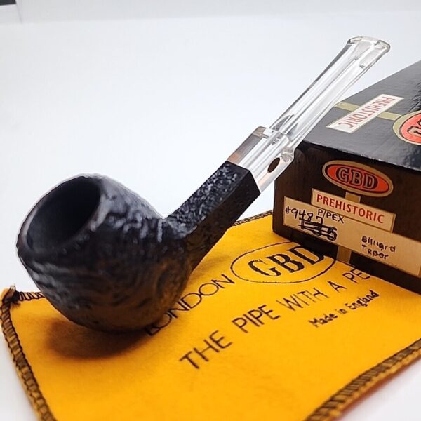GBD Prehistoric 9487 Bent Apple Briar Tobacco Pipe, Unsmoked, Box [SOLD OUT] - Image 3