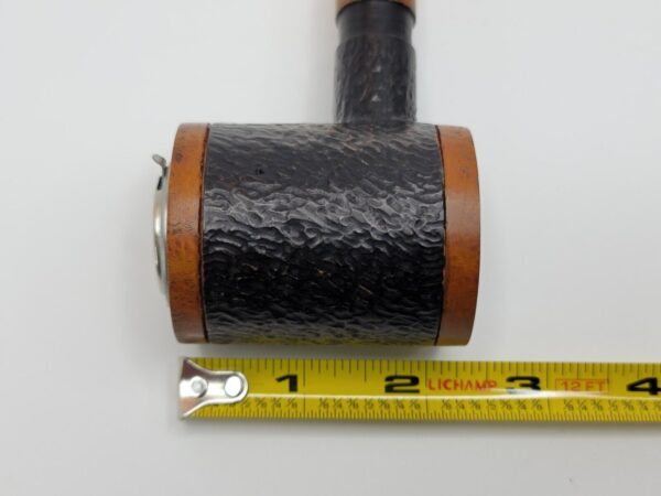 Herb Booth Artisan Hand Carved Poker Sitter Briar Tobacco Pipe, Lucite Stem [SOLD OUT] - Image 11