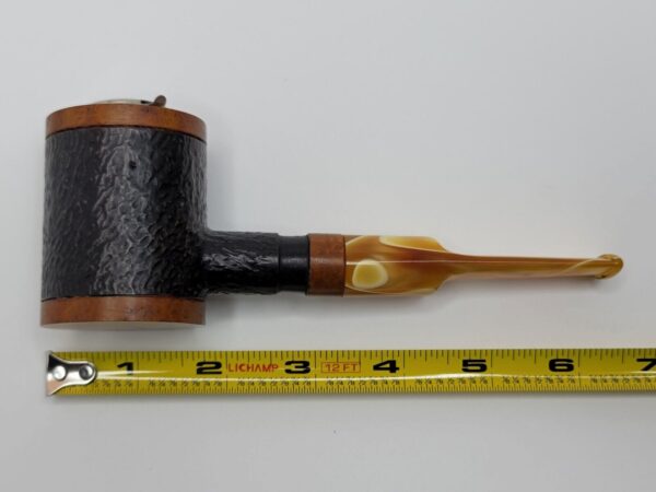 Herb Booth Artisan Hand Carved Poker Sitter Briar Tobacco Pipe, Lucite Stem [SOLD OUT] - Image 10