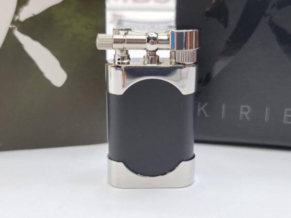Kiribi Mikazuki Short Black Matte Japanese Made Tobacco Pipe Lighter, Soft Flame [SOLD OUT] - Image 3
