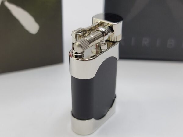 Kiribi Mikazuki Short Black Matte Japanese Made Tobacco Pipe Lighter, Soft Flame [SOLD OUT] - Image 4