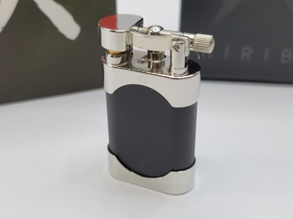 Kiribi Mikazuki Short Black Matte Japanese Made Tobacco Pipe Lighter, Soft Flame [SOLD OUT] - Image 5