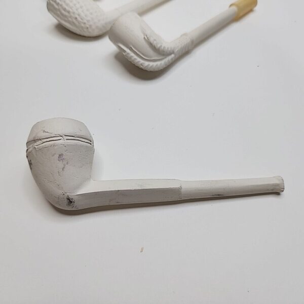 Lot Of 5 Vintage Unsmoked Clay Tobacco Pipes [SOLD OUT] - Image 4