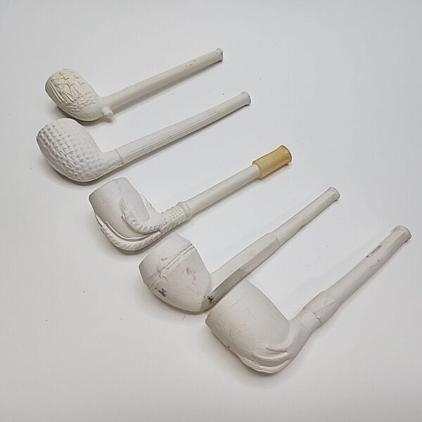Lot Of 5 Vintage Unsmoked Clay Tobacco Pipes [SOLD OUT]