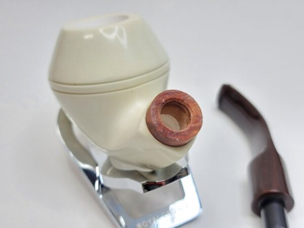 MBSD Meerschaum Bent Bulldog Block Meerschaum Tobacco Pipe, 9mm Filter [SOLD OUT] - Image 11