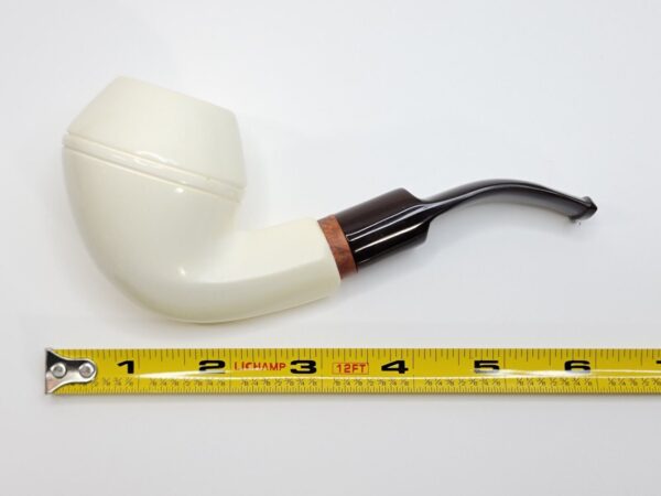 MBSD Meerschaum Bent Bulldog Block Meerschaum Tobacco Pipe, 9mm Filter [SOLD OUT] - Image 13