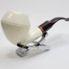 MBSD Meerschaum Bent Bulldog Block Meerschaum Tobacco Pipe, 9mm Filter [SOLD OUT] - Image 4