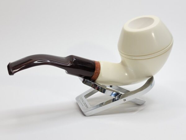 MBSD Meerschaum Bent Bulldog Block Meerschaum Tobacco Pipe, 9mm Filter [SOLD OUT] - Image 8