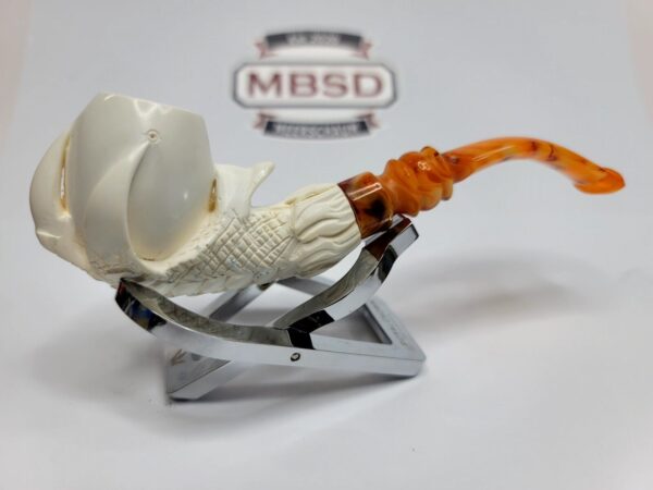 MBSD Meerschaum Block Meerschaum Tobacco Pipe Of Claw Holding Egg [SOLD OUT] - Image 5