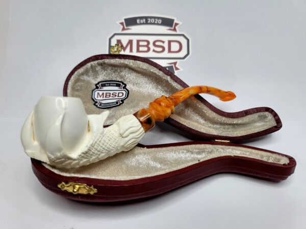 MBSD Meerschaum Block Meerschaum Tobacco Pipe Of Claw Holding Egg [SOLD OUT]