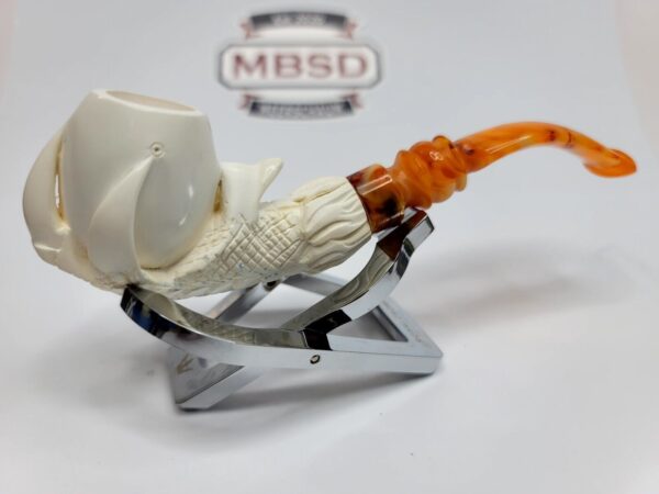 MBSD Meerschaum Block Meerschaum Tobacco Pipe Of Claw Holding Egg [SOLD OUT] - Image 9