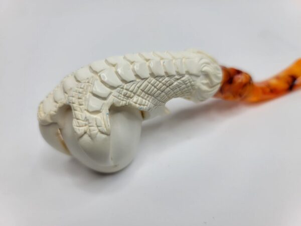MBSD Meerschaum Block Meerschaum Tobacco Pipe Of Claw Holding Egg [SOLD OUT] - Image 10