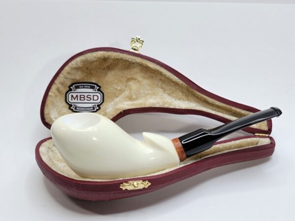 MBSD Meerschaum Deluxe Freehand Block Meerschaum Tobacco Pipe, High Grade... [SOLD OUT] - Image 3