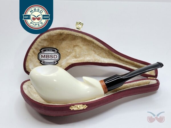 MBSD Meerschaum Deluxe Freehand Block Meerschaum Tobacco Pipe, High Grade... [SOLD OUT]