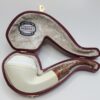 MBSD Meerschaum Deluxe Rusticated Bulldog Block Meerschaum Tobacco Pipe, 9mm [SOLD OUT] - Image 4