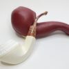 MBSD Meerschaum Deluxe Rusticated Bulldog Block Meerschaum Tobacco Pipe, 9mm [SOLD OUT] - Image 5